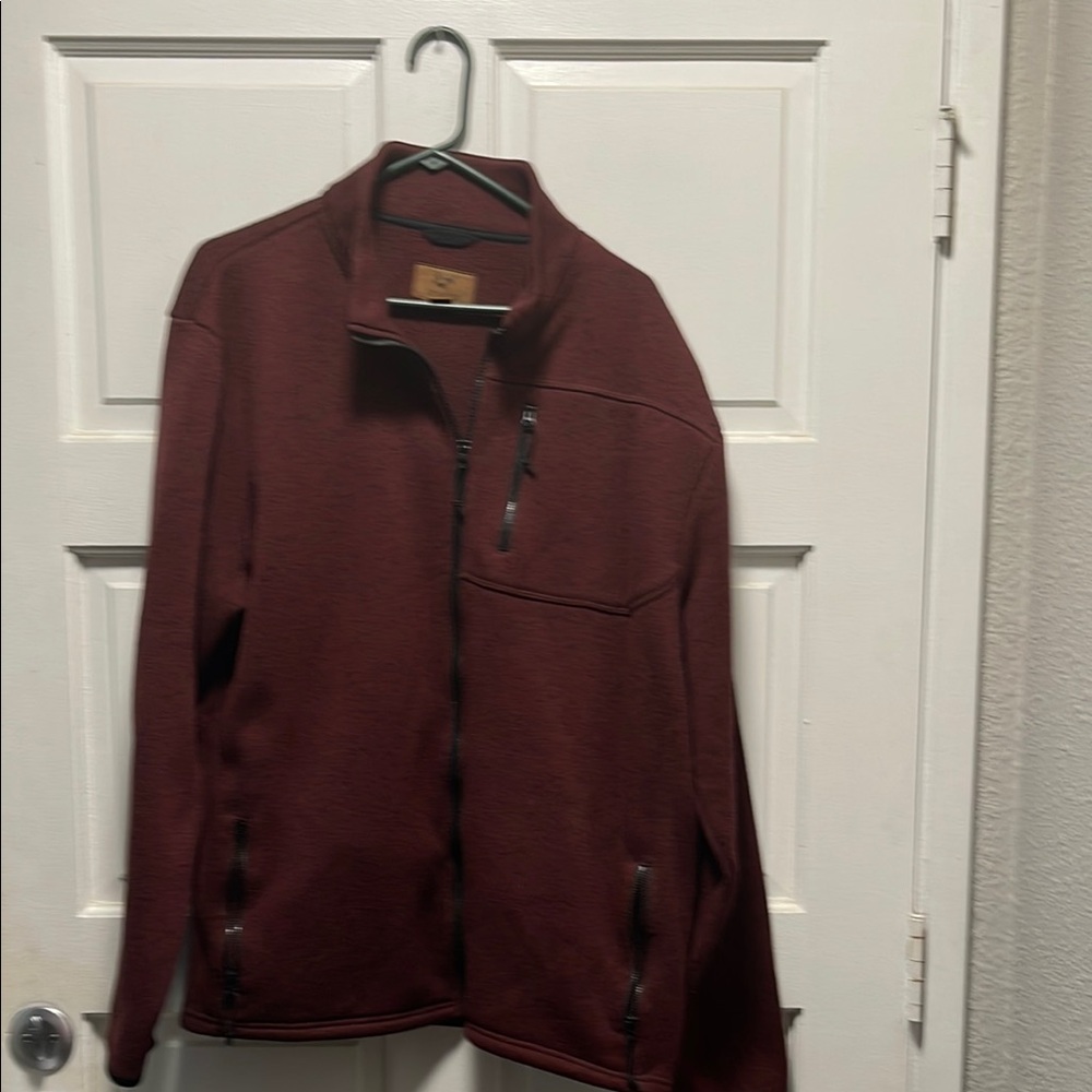 Outdoor Life Red Zip Up Sweater Fleece